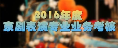 逼特逼.AV国家京剧院2016年度京剧表演专业业务考...